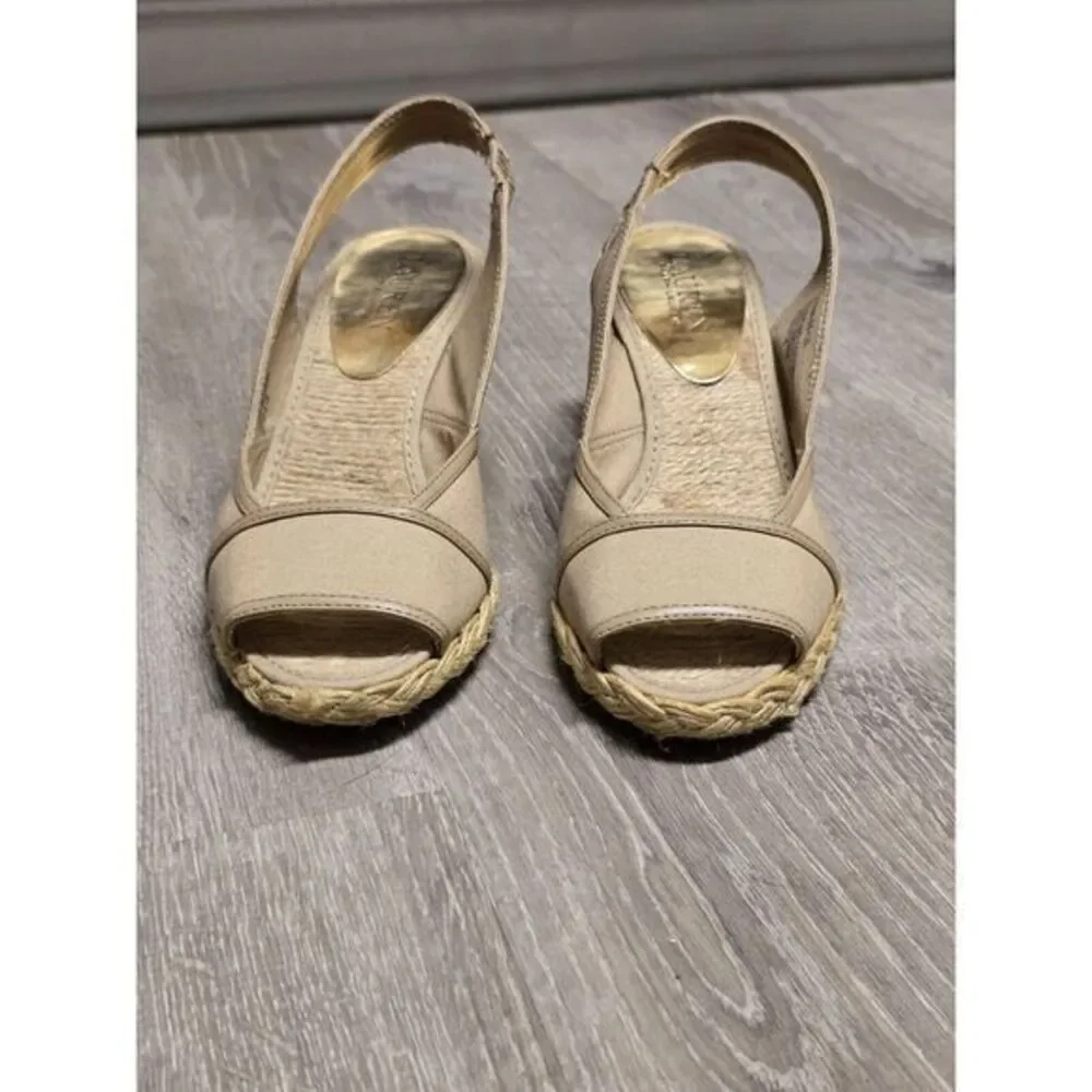 Lauren Ralph Lauren Catrin Women's Slingback Wedge Heel Sandals Shoes Size‎ 7B